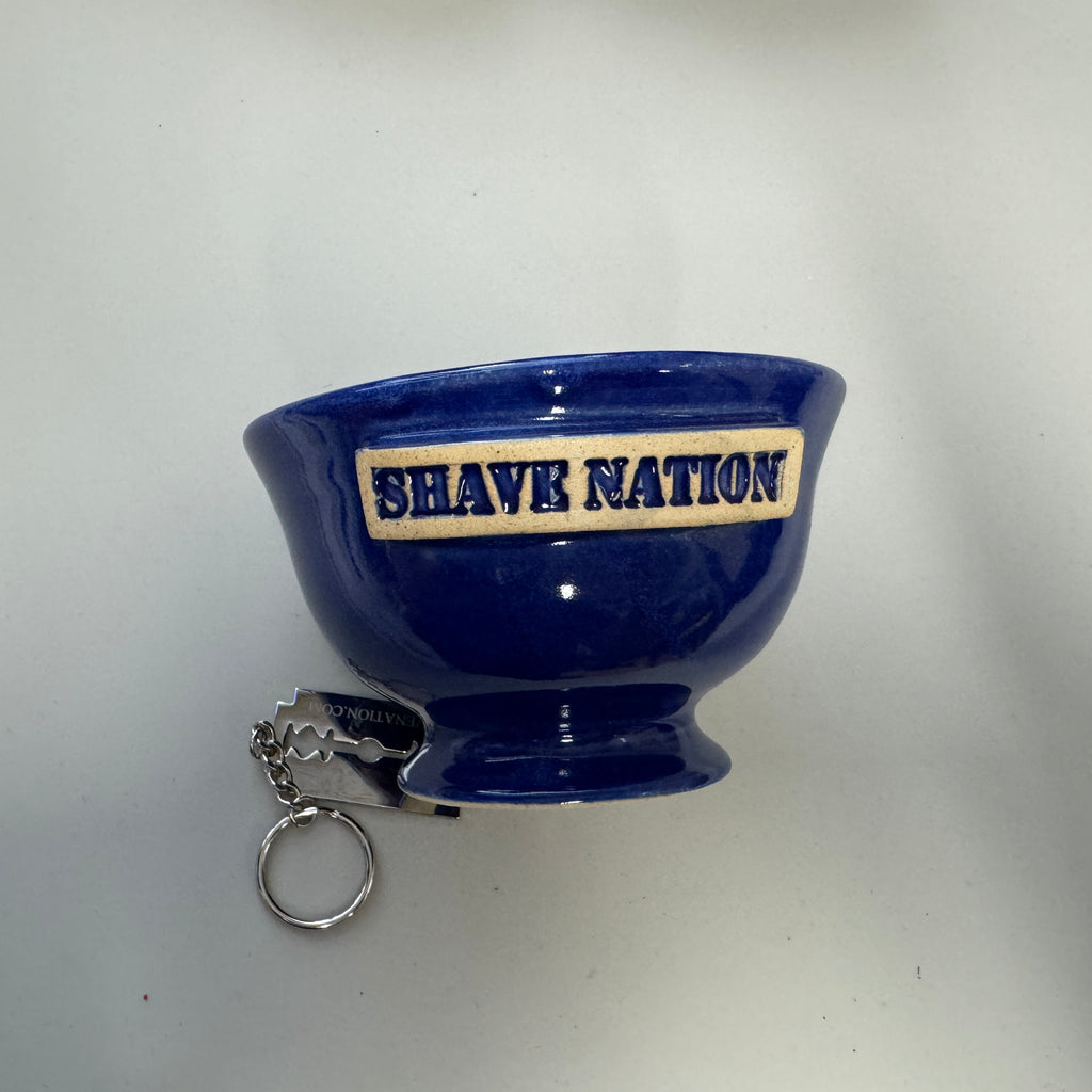 Atlantic Blue Artisan Shaving Bowl BL15