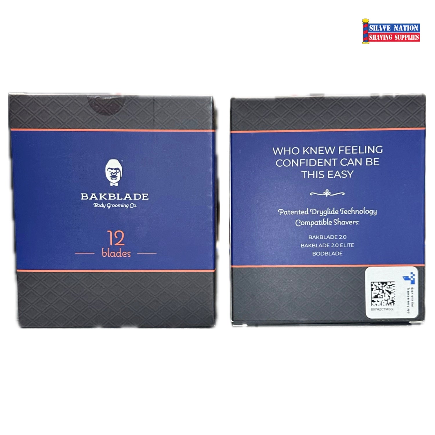 BAKBLADE 2.0 Shaver Blades 12 Pk.