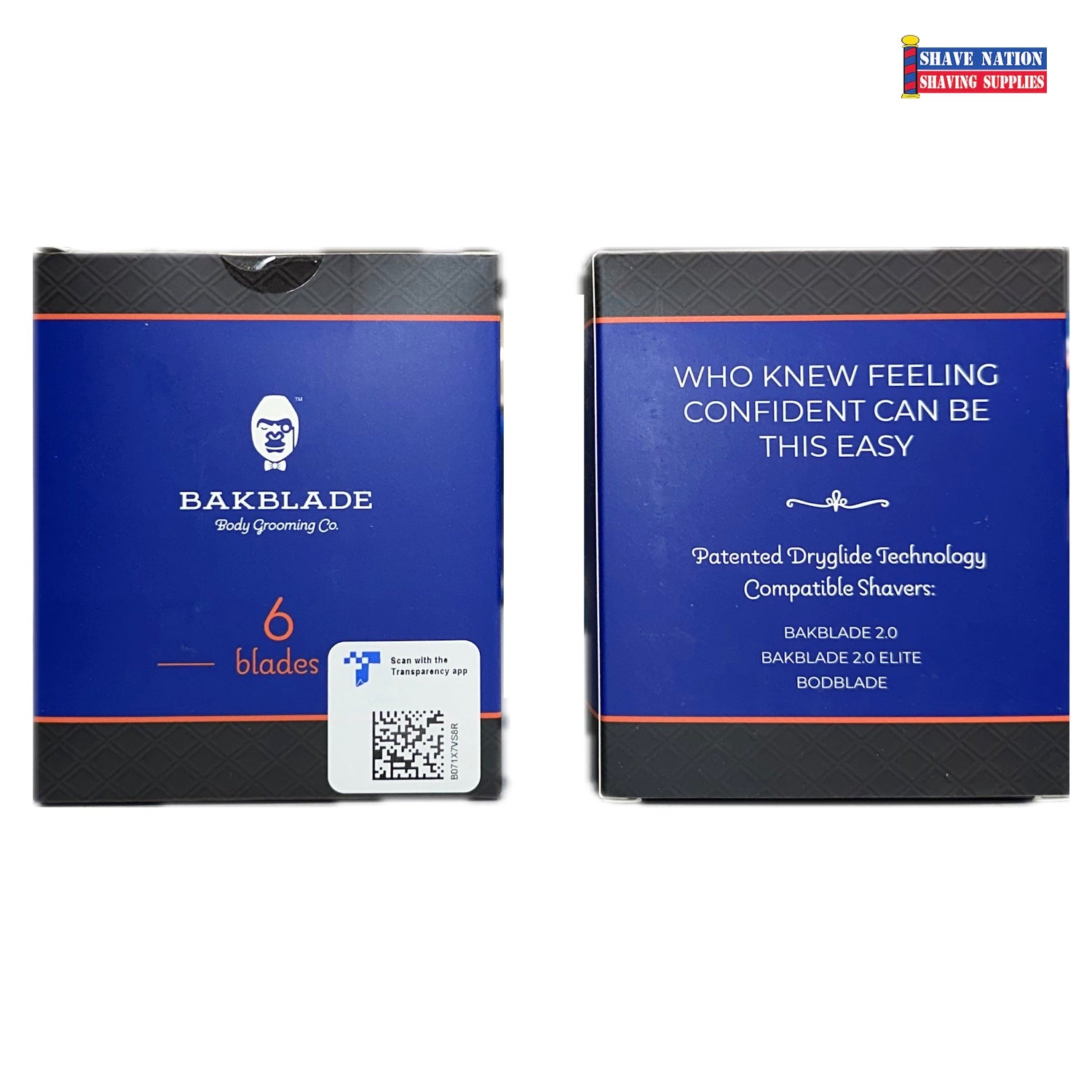 BAKBLADE DRYGLIDE Replacement Cartridges 6 Pk.