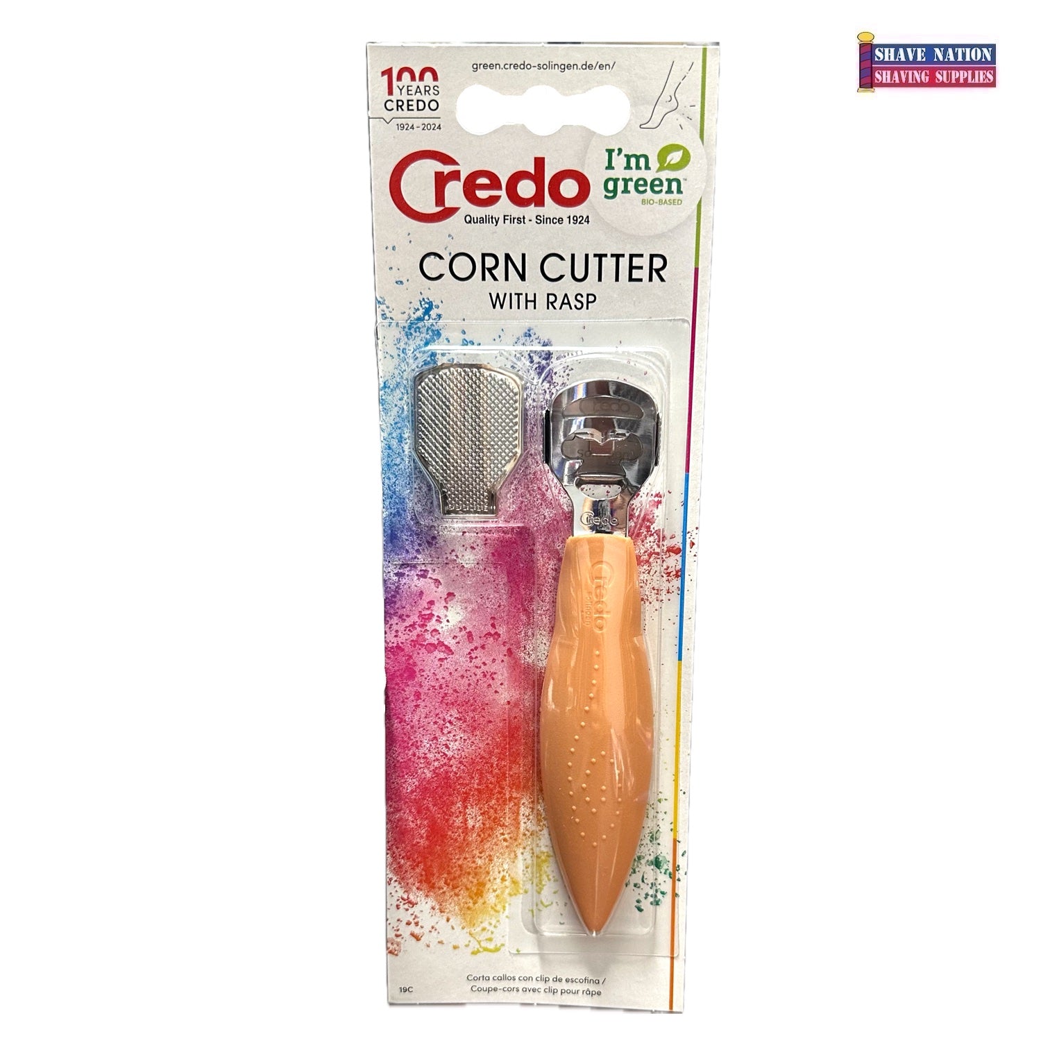 Credo 19C Corn Cutter Foot Planer with Rasp-Blister Pack