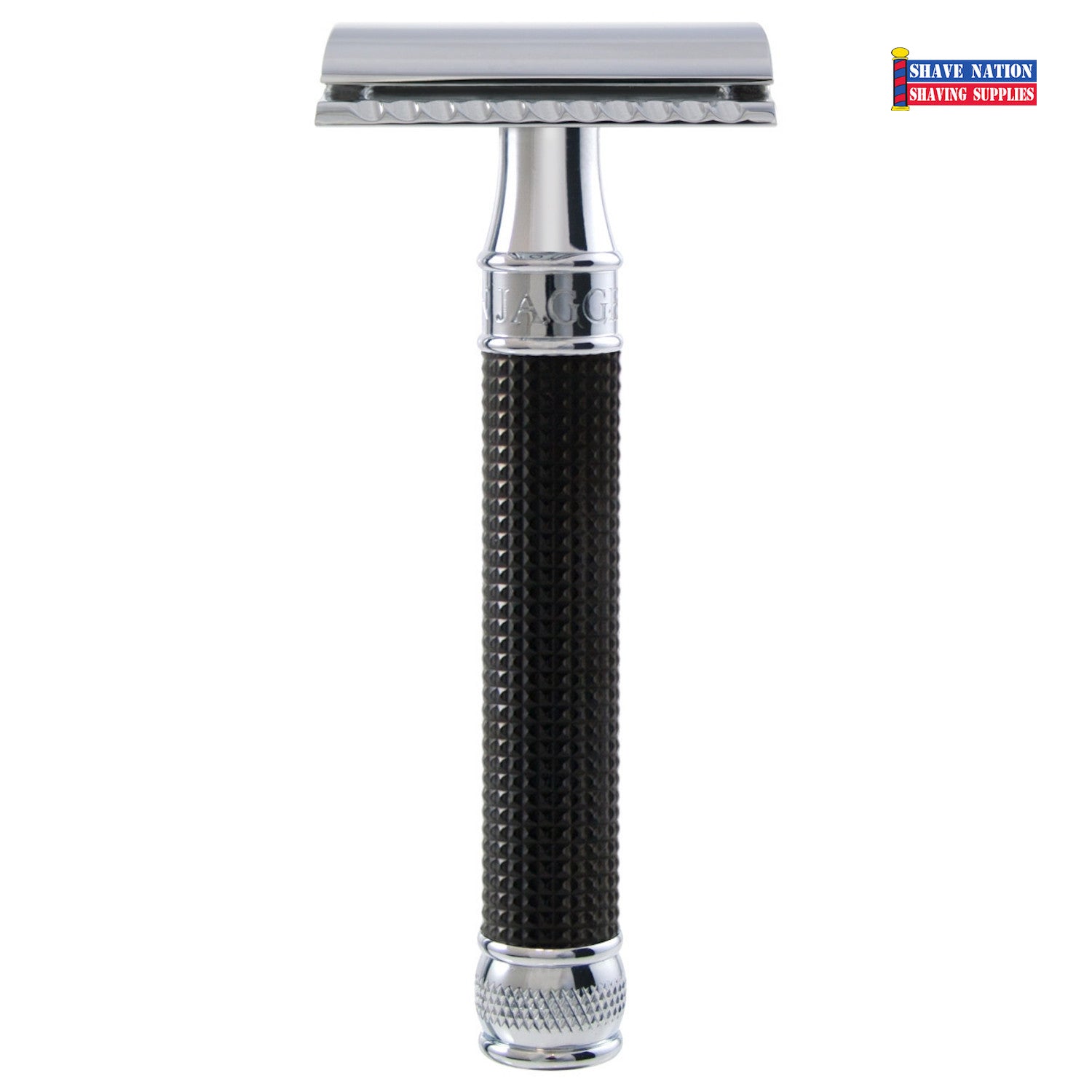 Edwin Jagger DE3DBC15BL Closed Comb 3D Grip Razor