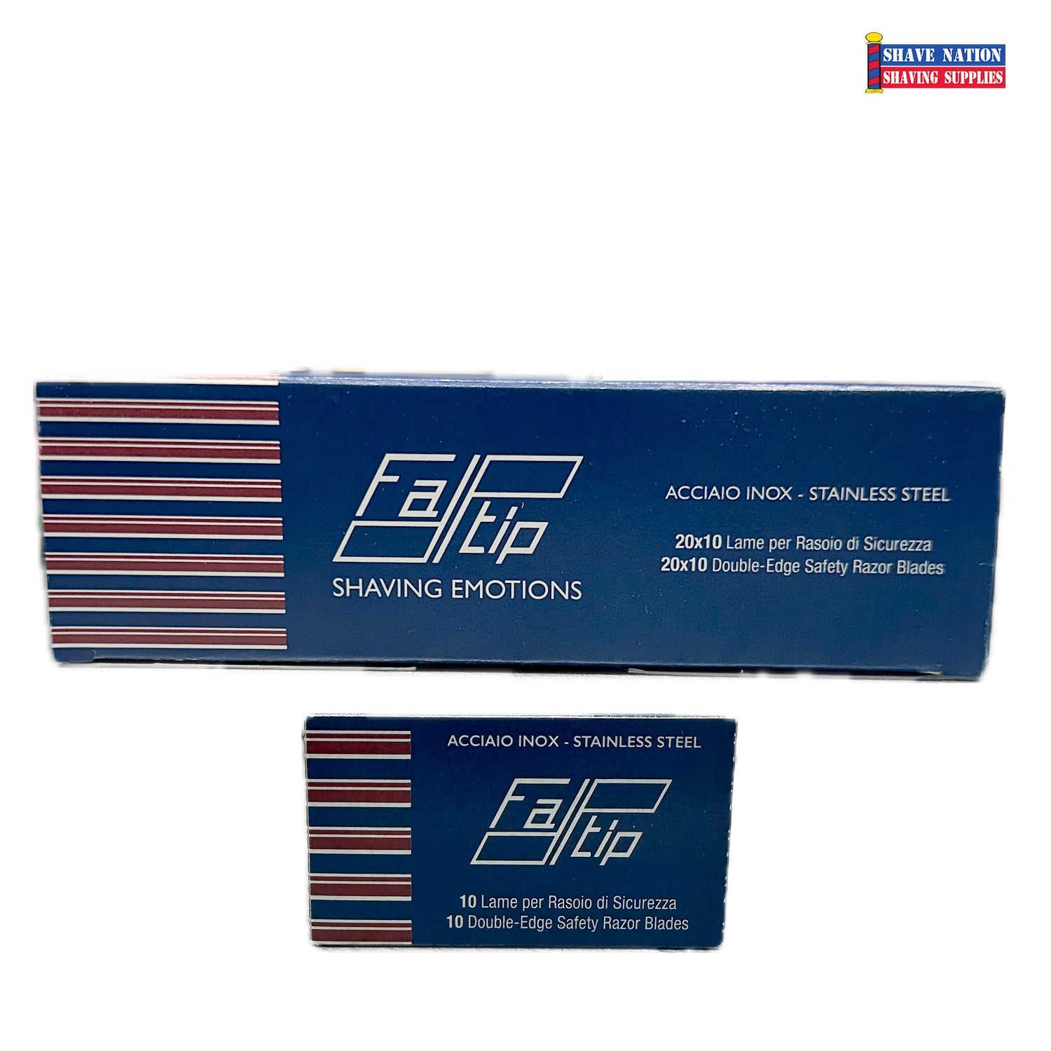 Fatip Stainless Steel DE Razor Blades 100ct