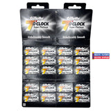 Gillette 7 O'Clock Super Platinum DE Blades Black 100ct Sleeve
