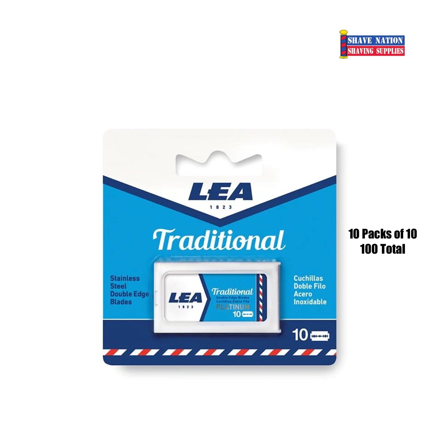 Lea Stainless Steel DE Blades 100ct