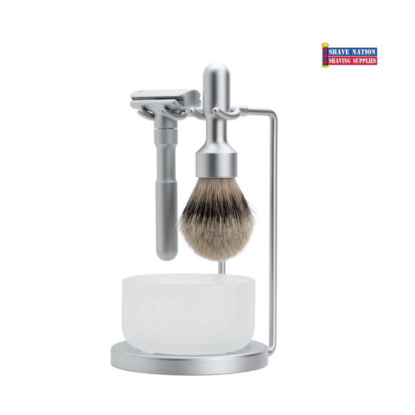 Shave Nation Double Razor & Brush Stand - Holds Large and Small Brushe