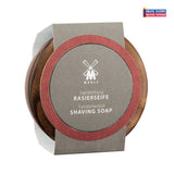 Mühle Sandalwood Shaving Soap in Wooden Bowl