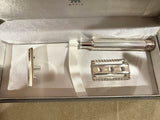 Muhle R89 AG  Sterling Silver Closed Comb Safety Razor-#065