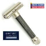 Parker Variant Adjustable Open Comb Safety Razor