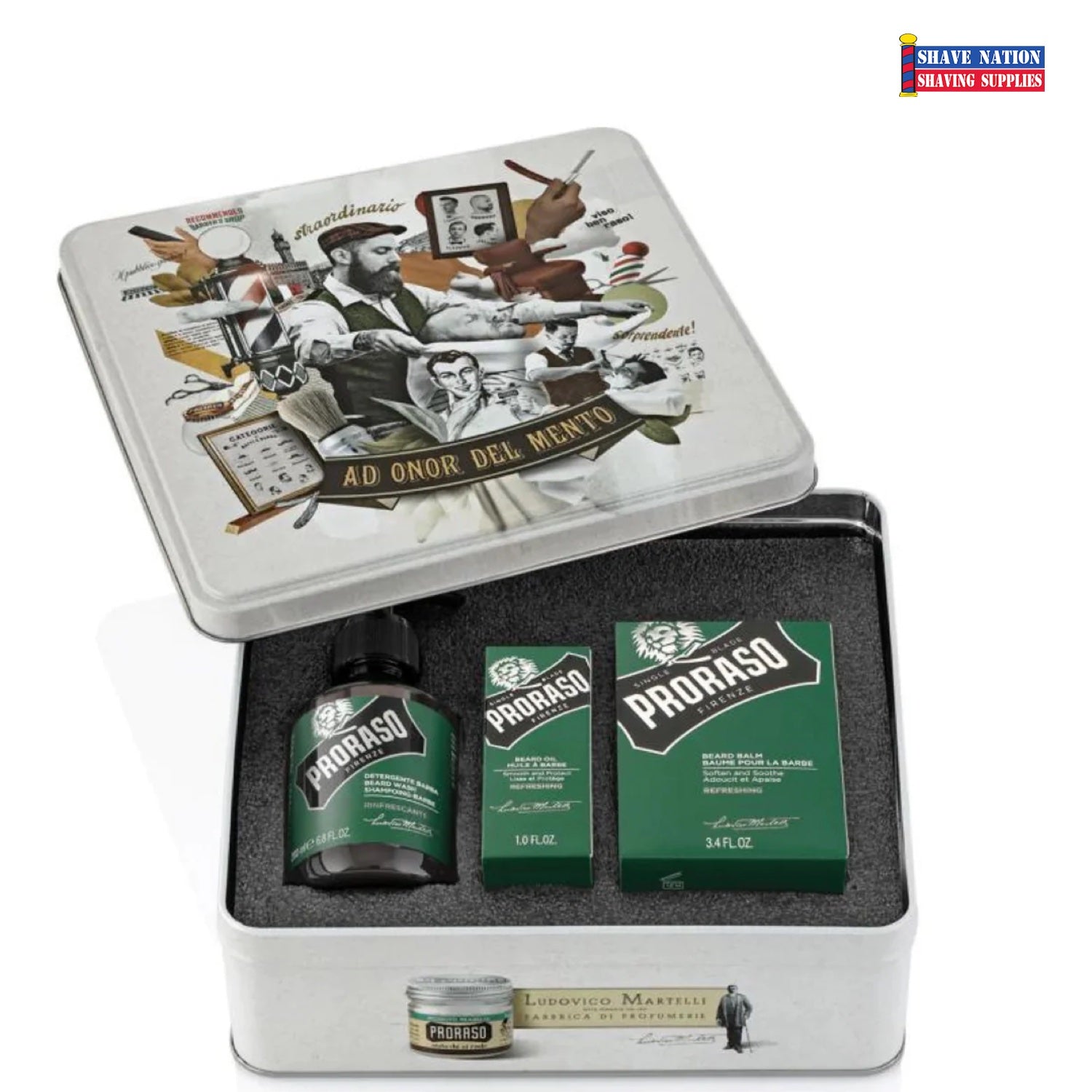 Proraso Beard Gift Tin Rinfrescante