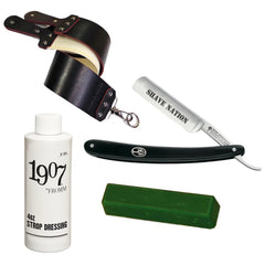 "Shave Straight" Straight Razor Starter Set