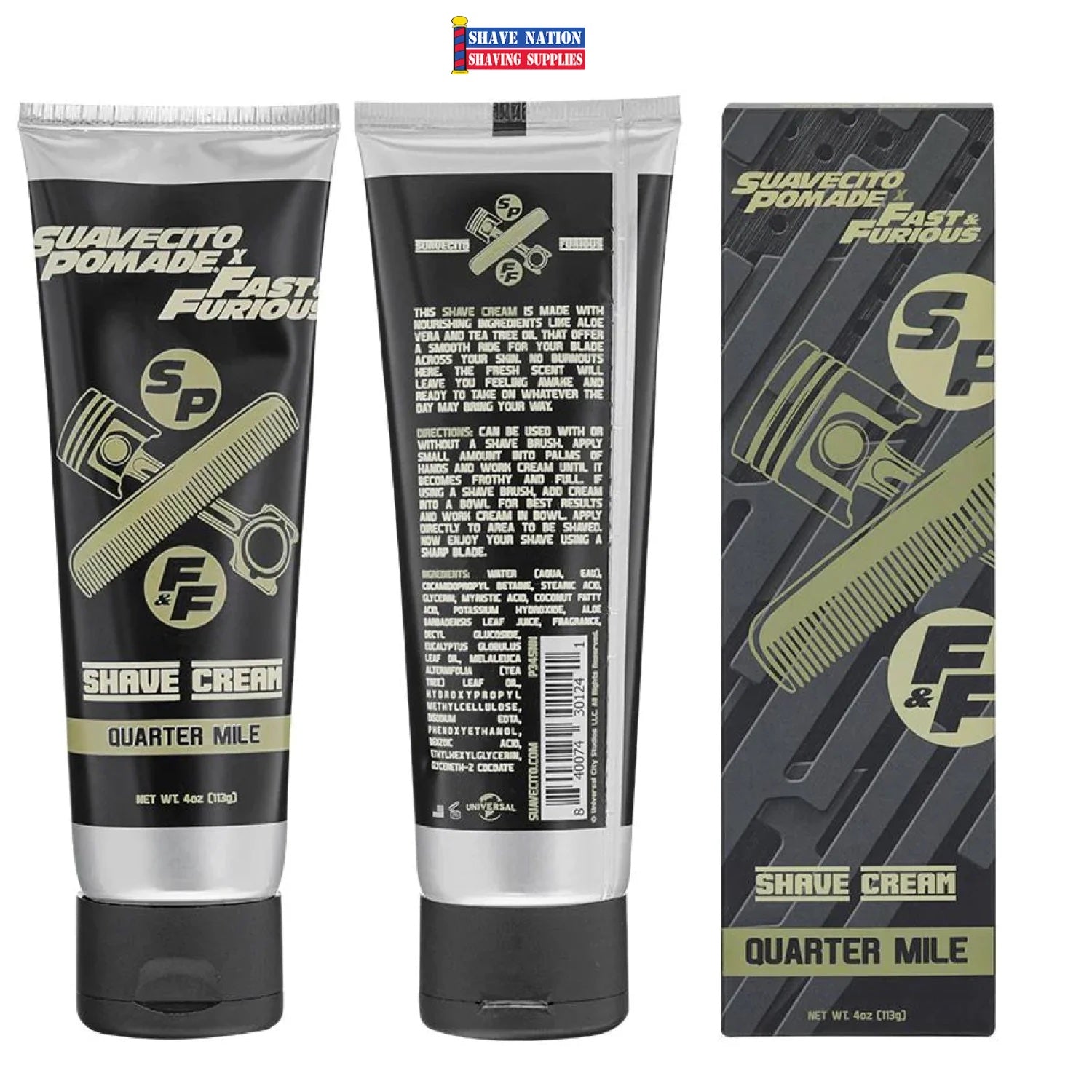 Suavecito Fast & Furious Shave Cream