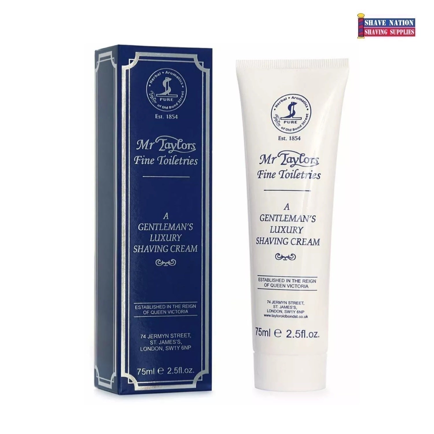 Taylor of Old Bond Street Shaving Cream Tube Mr Taylors