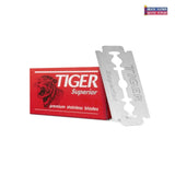 Tiger Superior Premium Stainless DE Blades 5 Pack