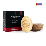 Art of Shaving Soap in Wooden Bowl