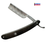 Boker Damascus Steel Ebony Handle Straight Razor 6/8 Blade #151
