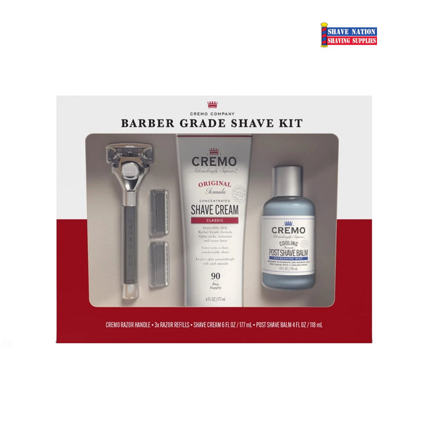 Cremo Barber Grade Cartridge Razor Shave Kit Shave Nation