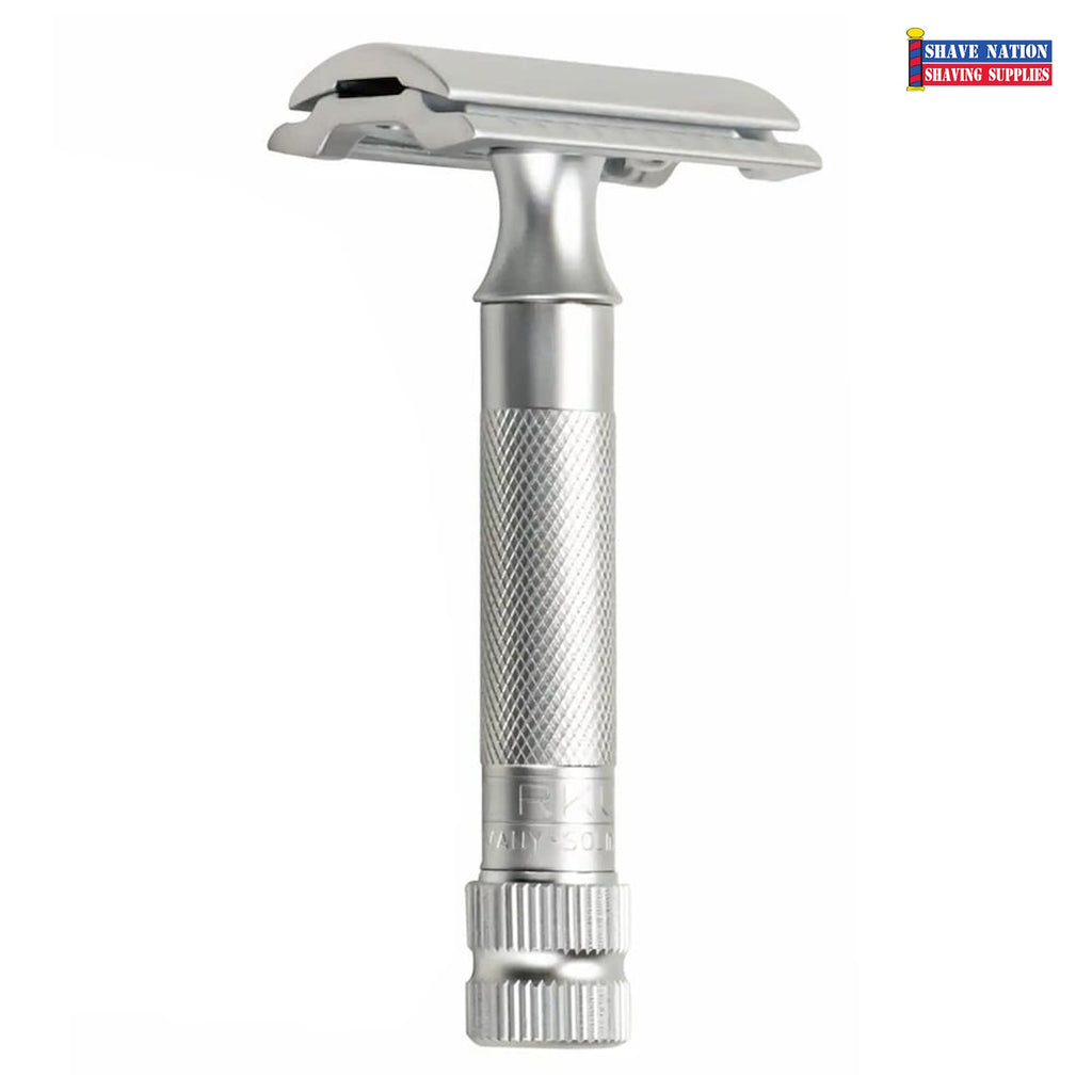 NEW! Merkur 34C Satin Finish Closed Comb Two-Piece Safety Razor