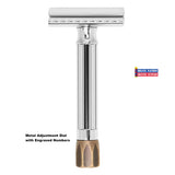 NEW! Merkur Progress Adjustable Safety Razor-Metal Dial