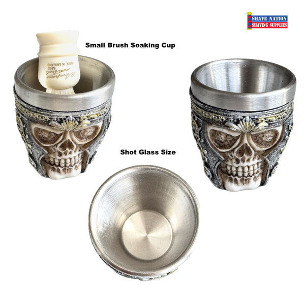 NEW! SKULLY Brush Soaking Cup-SMALL | Shave Nation Shaving Supplies®