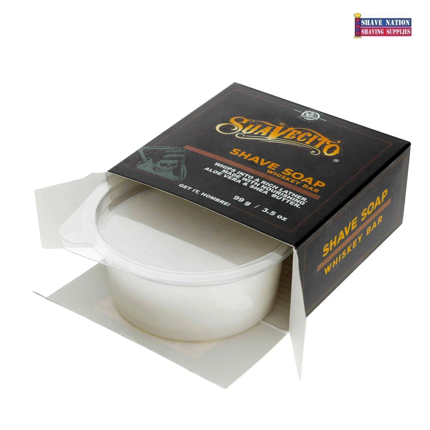 Suavecito Premium Blends Whiskey Bar Shave Soap