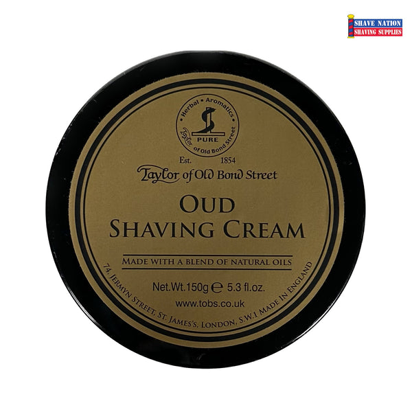 NEW! Taylor of Old Cream Shave Nation Supplies® Bond | OUD Shaving Jar Shaving Street