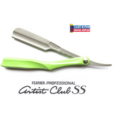 Feather Artist Club Folding Razor-Lime