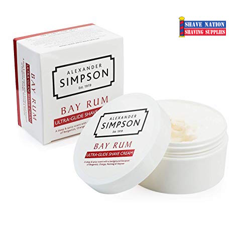 Alexander Simpsons Ultra-Glide Shaving Cream Jar