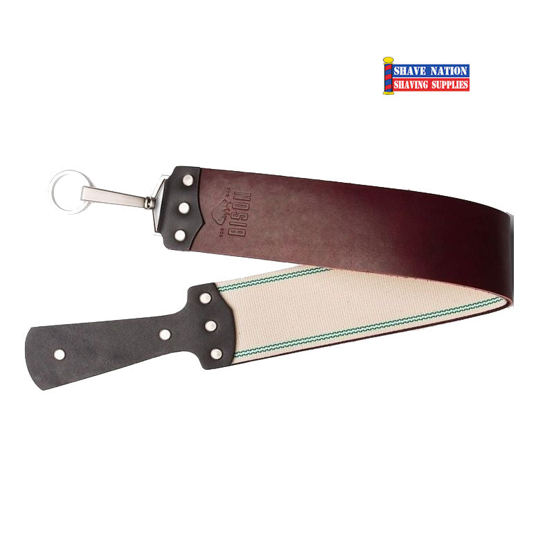 Ezra Arthur Bison 3 Inch Red Latigo Straight Razor Strop