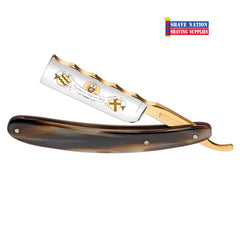 Boker Straight Razor Graf Engelbert II  7/8 Blade Gold Etching