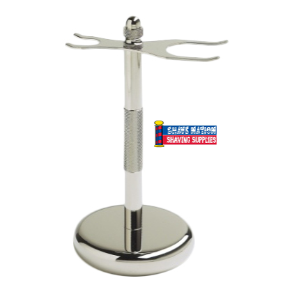 Colonel Conk Razor & Brush Stand-Chrome