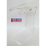 Colonel Conk Razor & Brush Stand-Clear Acrylic