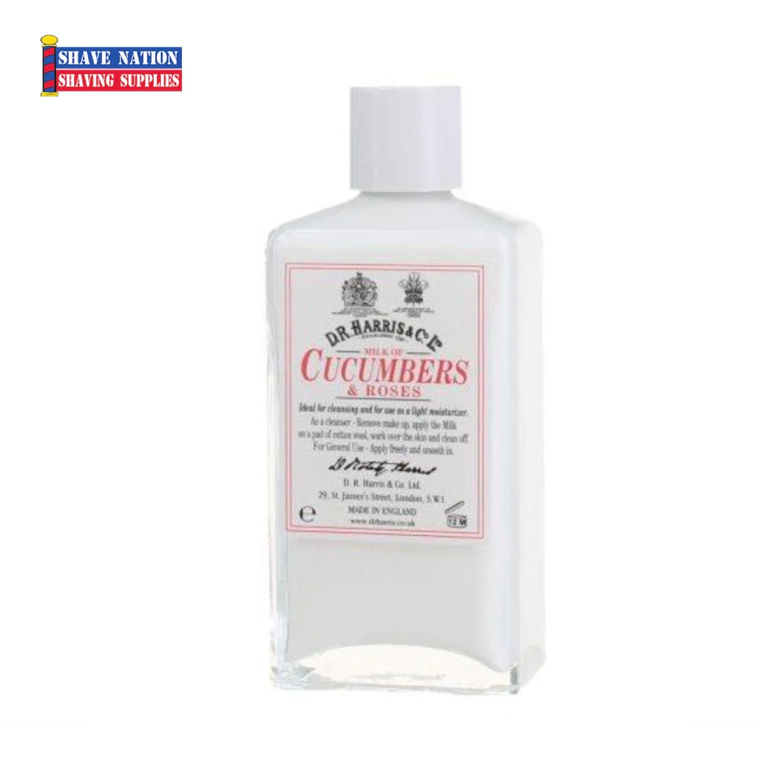 D.R. Harris Milk of Cucumbers and Roses