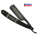Dovo Bismarck 6/8 Black Straight Razor with Ebony Handles