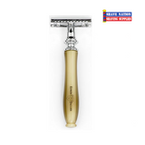Edwin Jagger Closed Comb Chatsworth Razor Horn/Chrome LHCSR