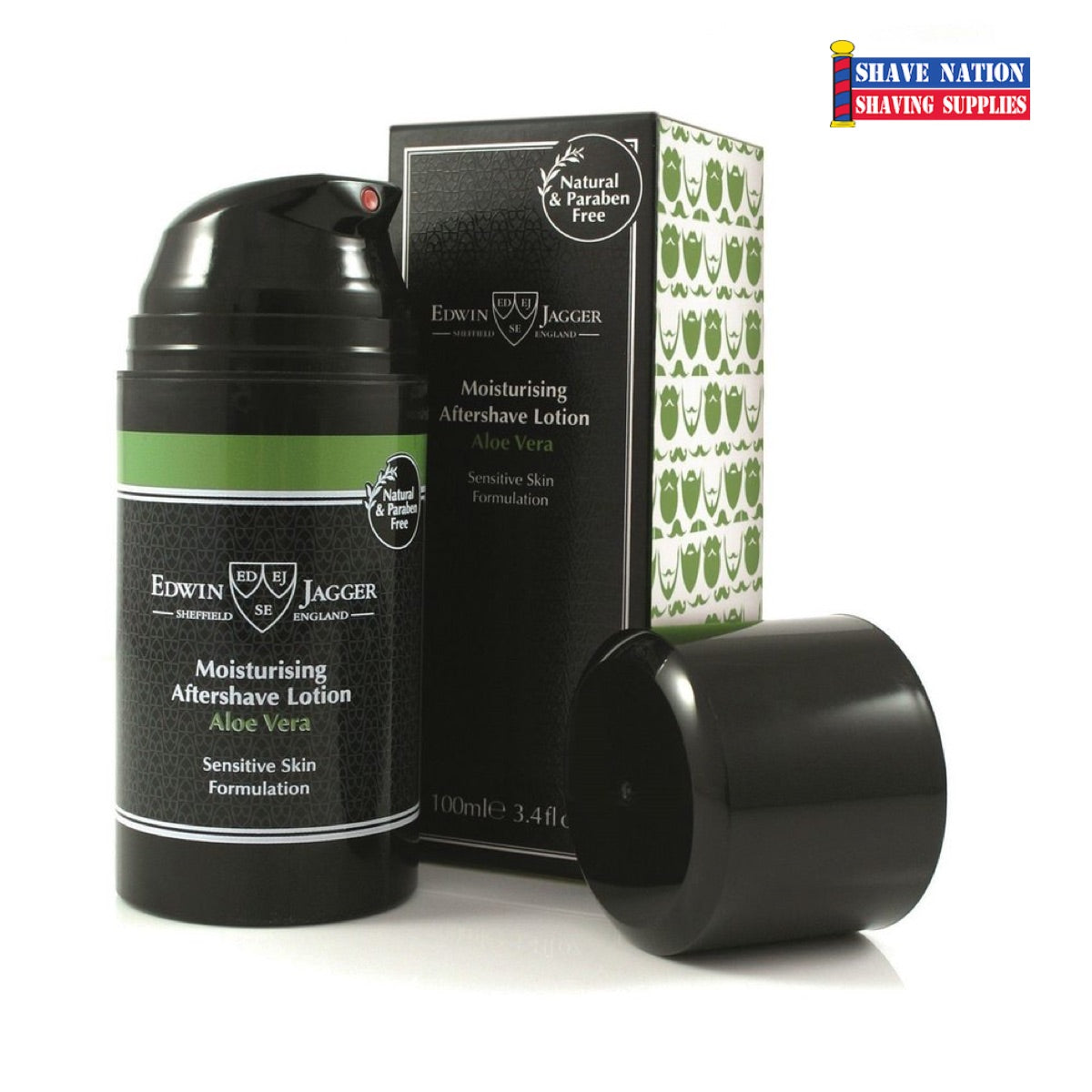 Edwin Jagger Moisturizing Aftershave Lotion Aloe Vera