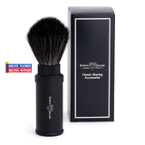 Edwin Jagger Black Travel Shaving Brush-Black Synthetic