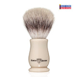 Edwin Jagger Chatsworth Imitation Ivory Synthetic Silvertip Shaving Brush