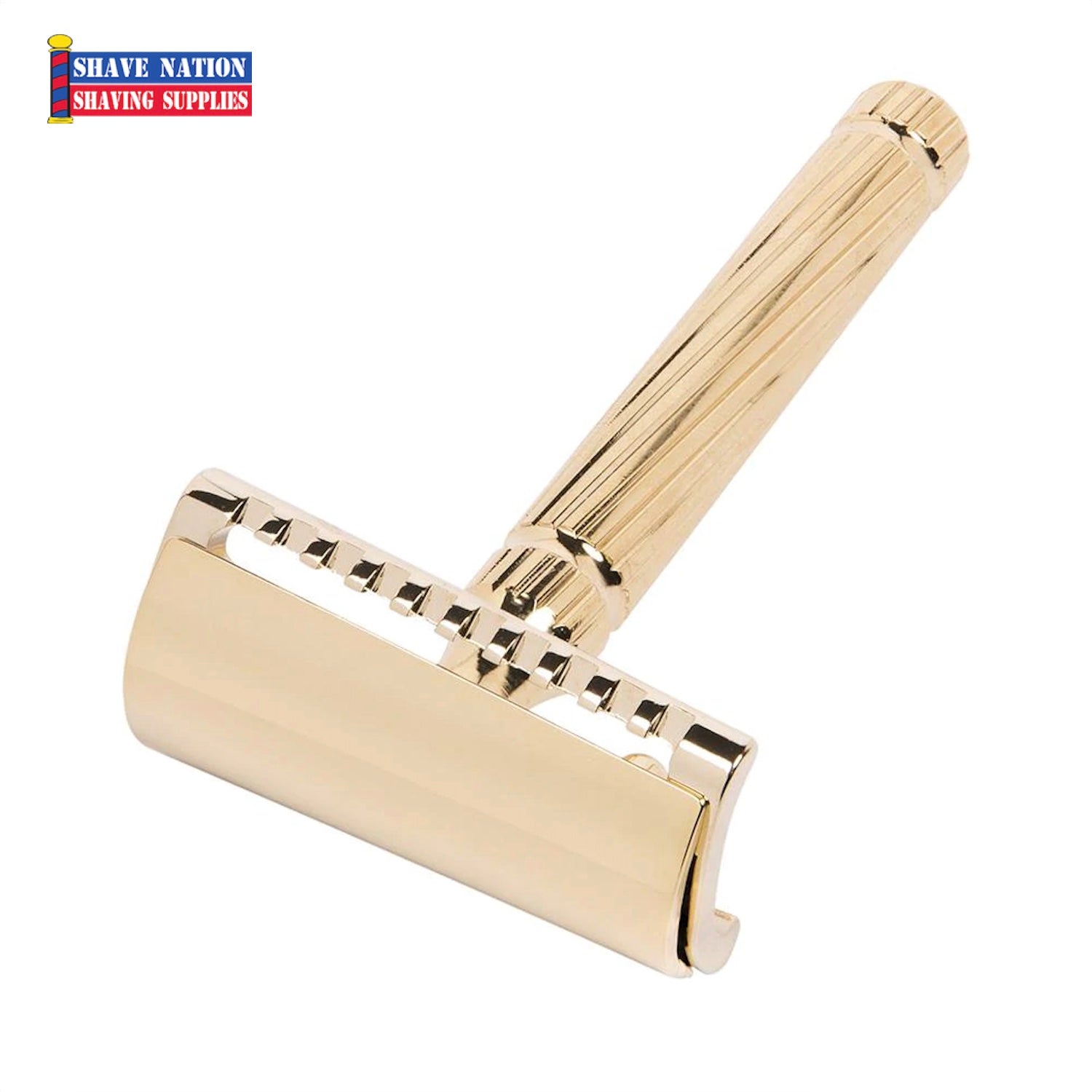 Fatip il Piccolo Storto Gold Closed Comb Slant Bar Safety Razor