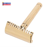 Fatip il Piccolo Storto Gold Open Comb Slant Bar Safety Razor