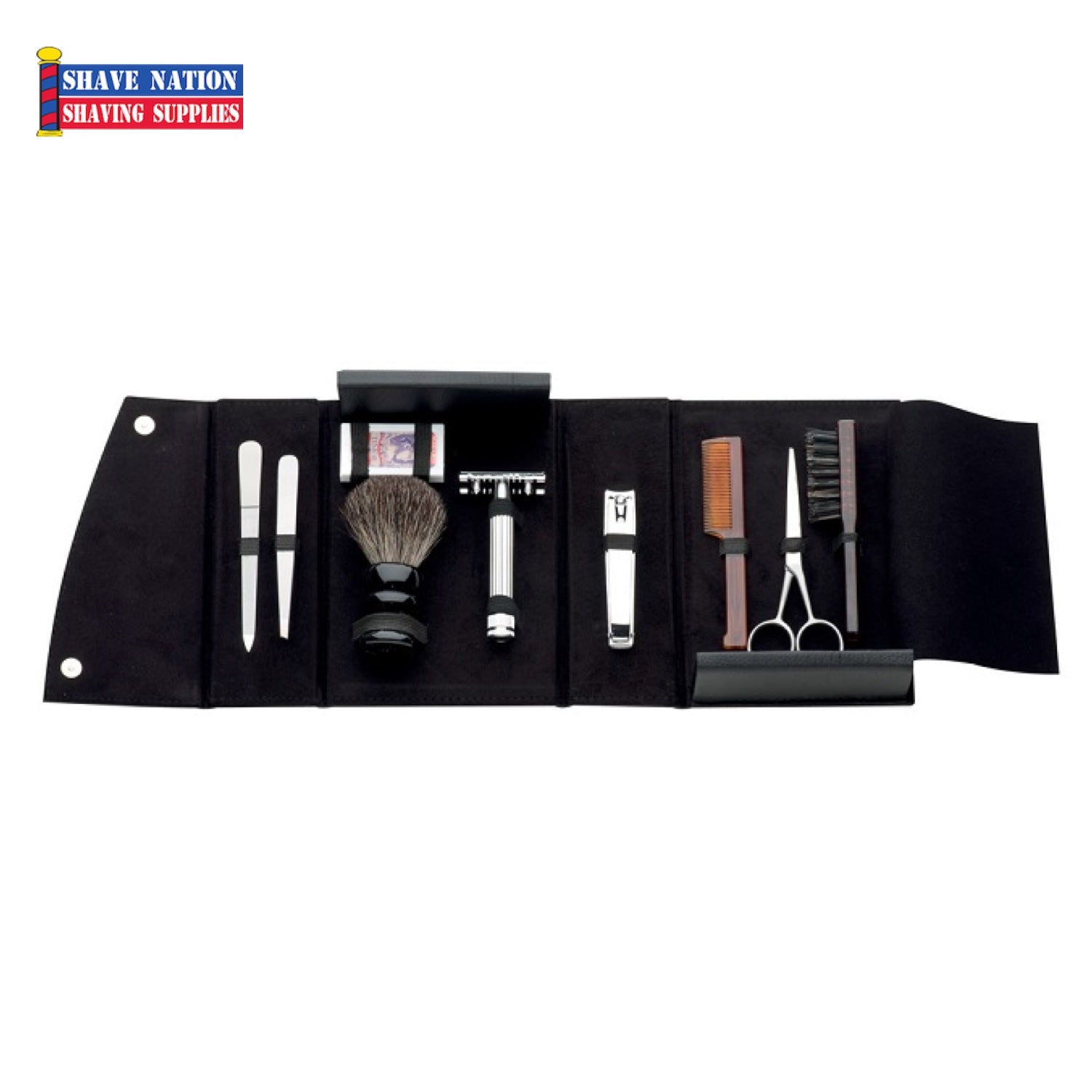 Fatip Groom and Shave Safety Razor Shaving Kit