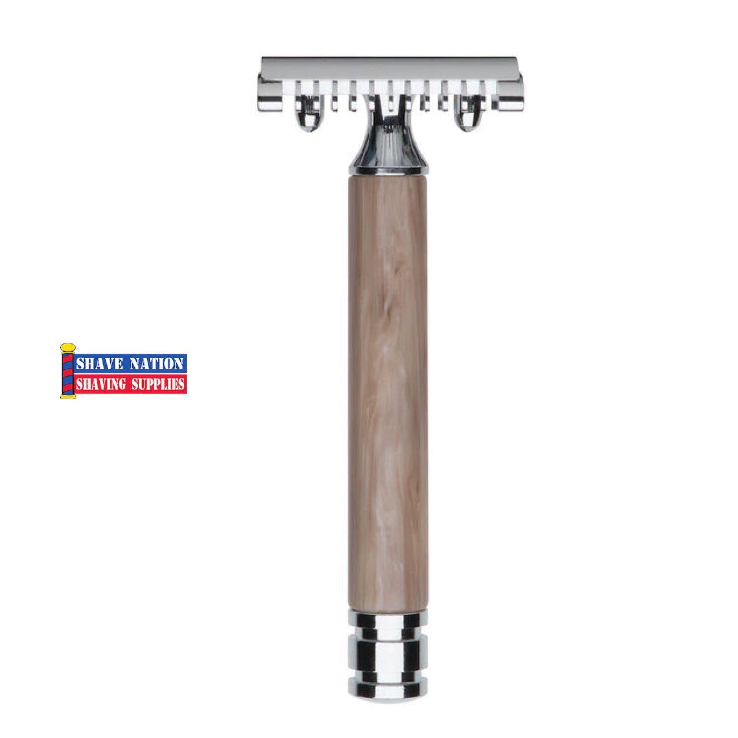 Fatip Nobile Open Comb Safety Razor Horn Handle