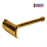 Fatip Retro Razor Gold Open Comb