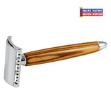 Fatip Razor Zebrano Wood Closed Comb