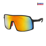 Sport Wrap Polarized Shield Sunglasses