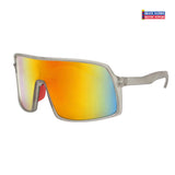 Sport Wrap Polarized Shield Sunglasses