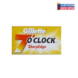 Gillette 7 OClock DE Blades 5Pk. Yellow