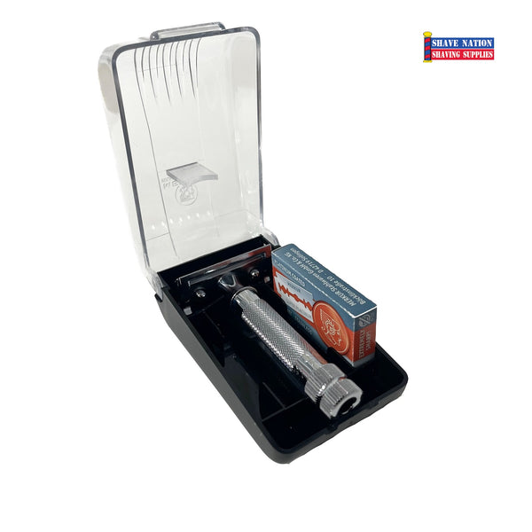 Merkur 34C Safety Razor Travel Set | Shave Nation Shaving Supplies®