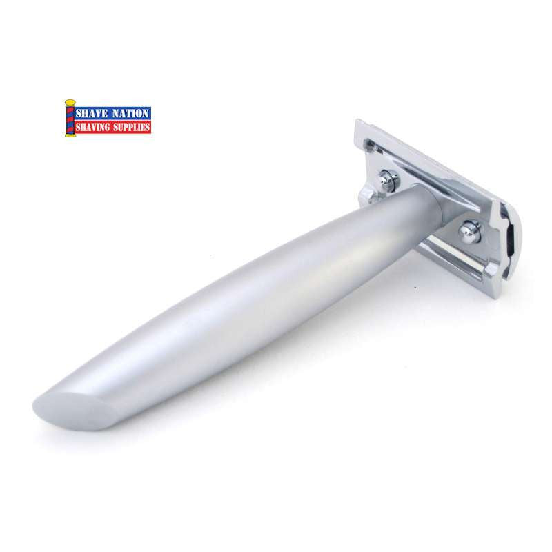 Merkur 44 Safety Razor Flat Bar Matte Chrome Cigar Type