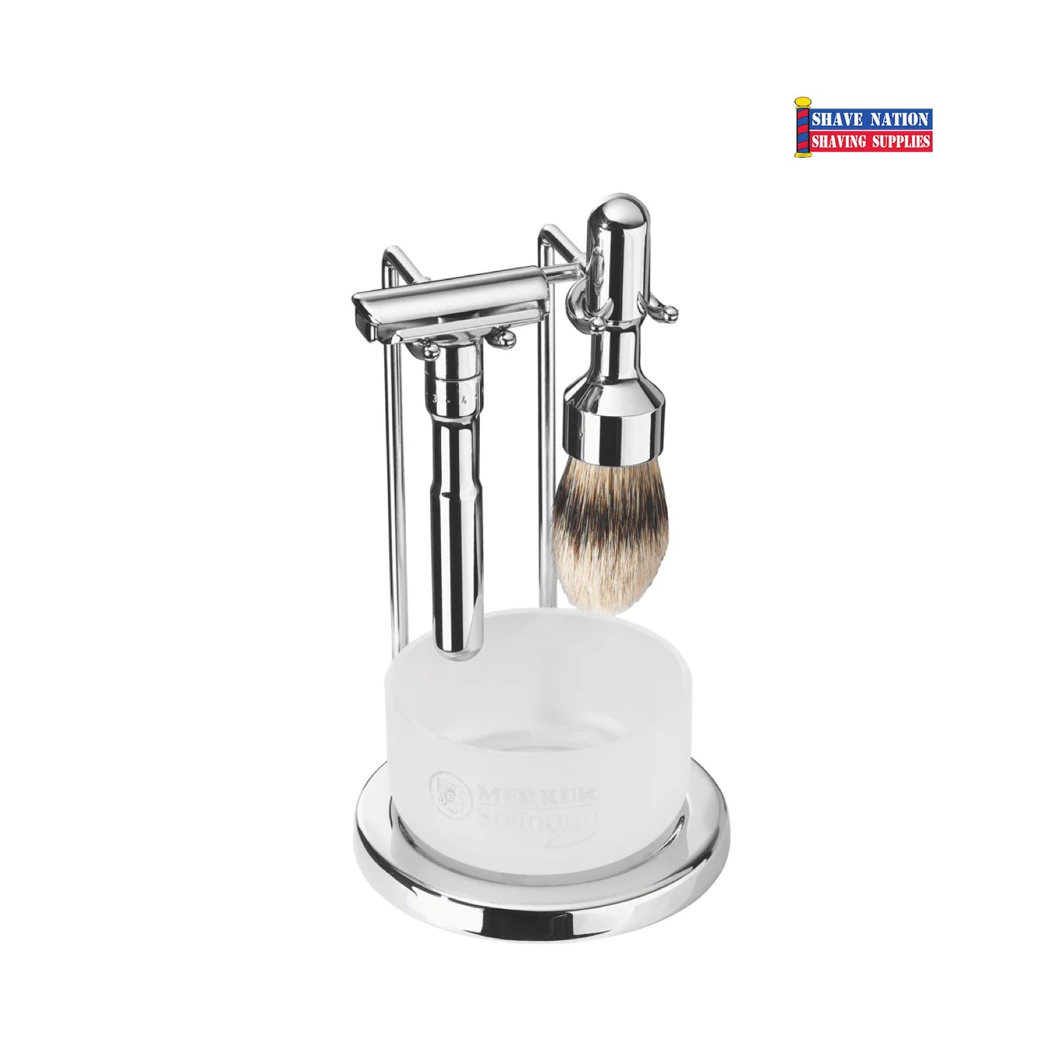 Merkur Futur Razor & Brush Stand-with Space for Bowl