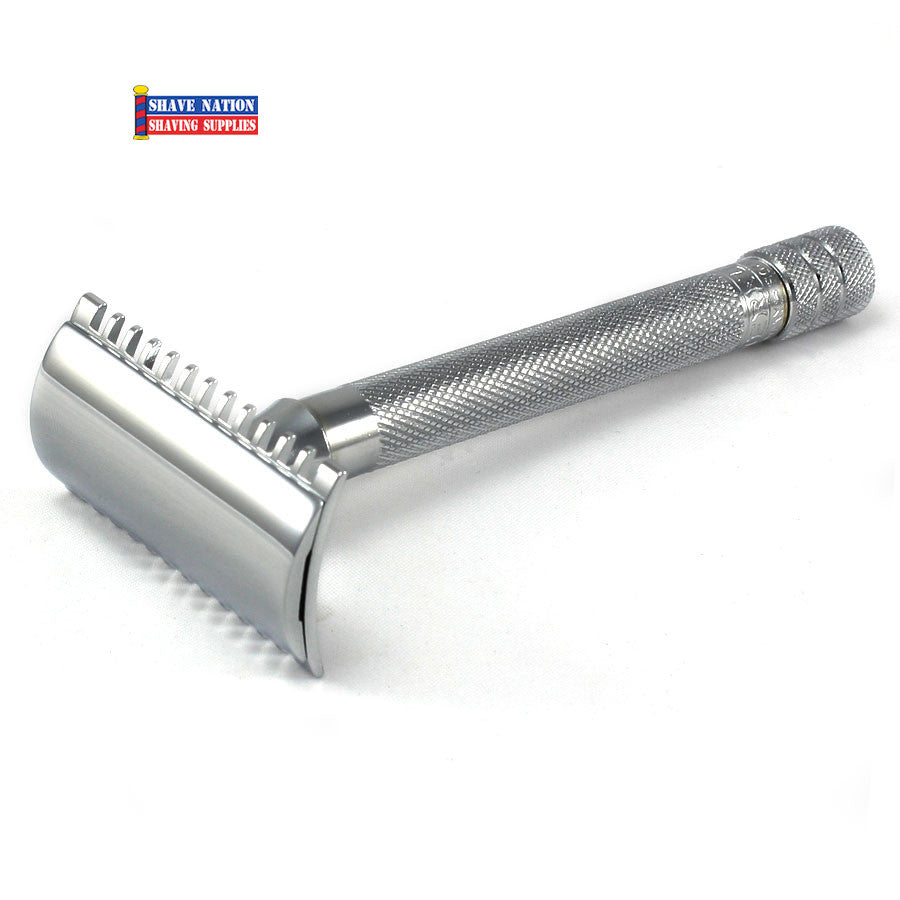 Merkur 25C Safety Razor Open Comb Long Handle